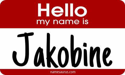 Hello my name is Jakobine png download