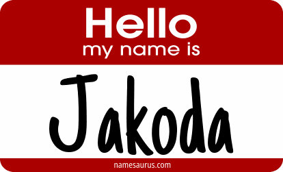Hello my name is Jakoda png download