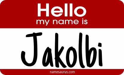 Hello my name is Jakolbi png download