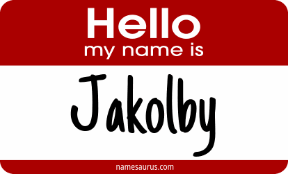 Hello my name is Jakolby png download