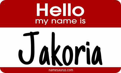 Hello my name is Jakoria png download