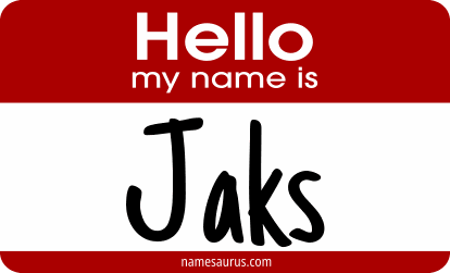 Hello my name is Jaks png download