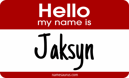 Hello my name is Jaksyn png download