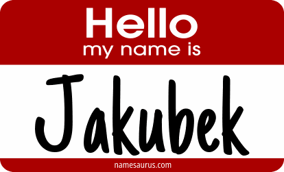 Hello my name is Jakubek png download
