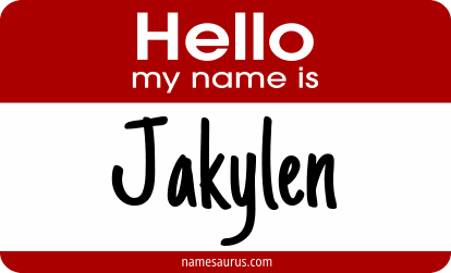 Hello my name is Jakylen png download