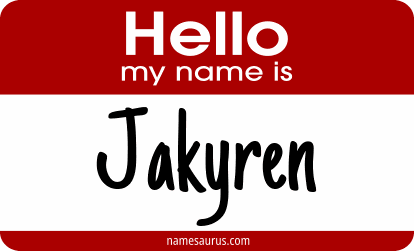 Hello my name is Jakyren png download