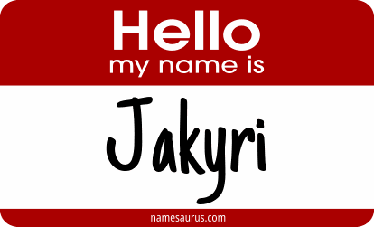 Hello my name is Jakyri png download