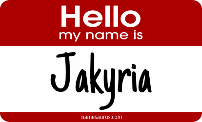 Hello my name is Jakyria png download