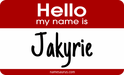 Hello my name is Jakyrie png download