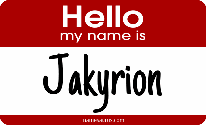 Hello my name is Jakyrion png download