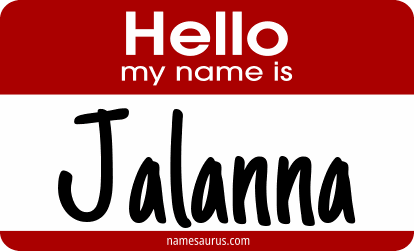 Hello my name is Jalanna png download