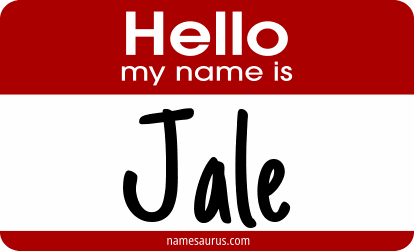 Hello my name is Jale png download