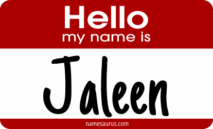 Hello my name is Jaleen png download