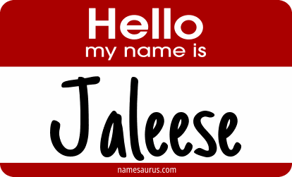 Hello my name is Jaleese png download