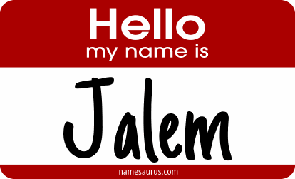 Hello my name is Jalem png download