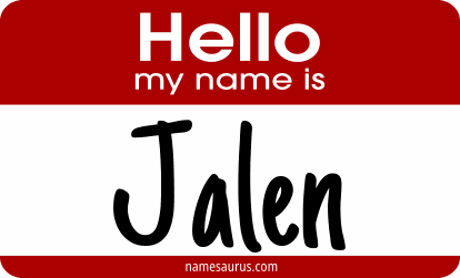 Hello my name is Jalen png download