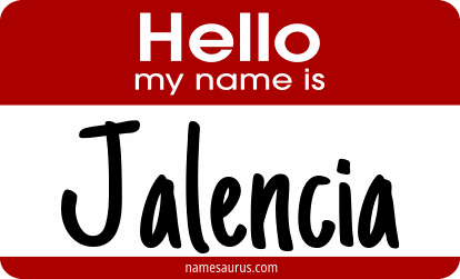 Hello my name is Jalencia png download