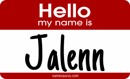 Hello my name is Jalenn png download