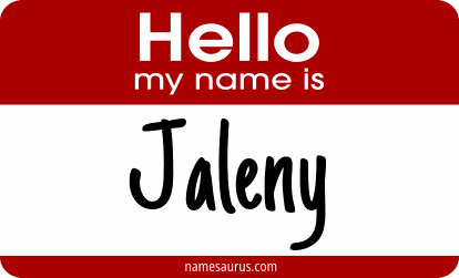 Hello my name is Jaleny png download
