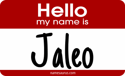 Hello my name is Jaleo png download