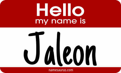 Hello my name is Jaleon png download