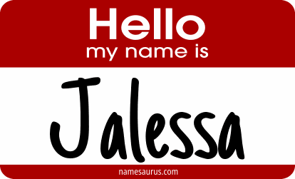 Hello my name is Jalessa png download