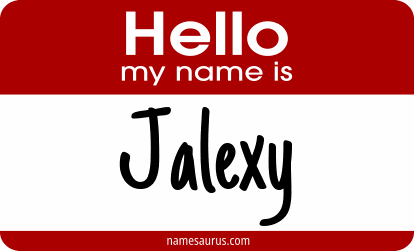 Hello my name is Jalexy png download