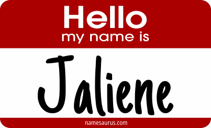 Hello my name is Jaliene png download