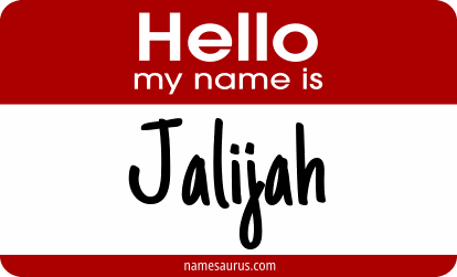 Hello my name is Jalijah png download