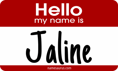Hello my name is Jaline png download