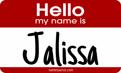 Hello my name is Jalissa png download