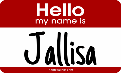Hello my name is Jallisa png download