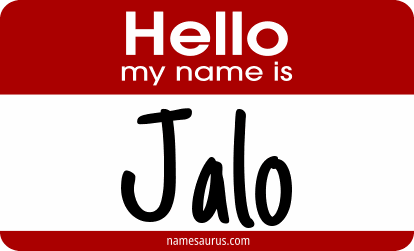 Hello my name is Jalo png download