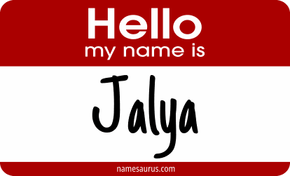 Hello my name is Jalya png download