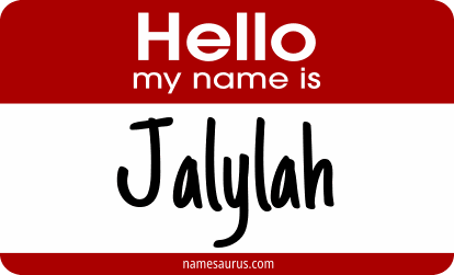 Hello my name is Jalylah png download