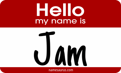 Hello my name is Jam png download