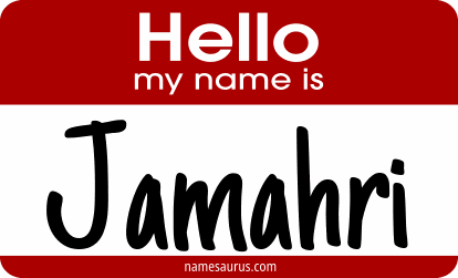 Hello my name is Jamahri png download