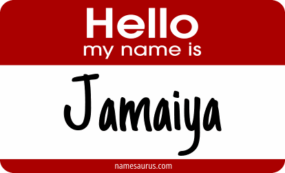 Hello my name is Jamaiya png download