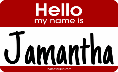 Hello my name is Jamantha png download