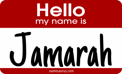 Hello my name is Jamarah png download
