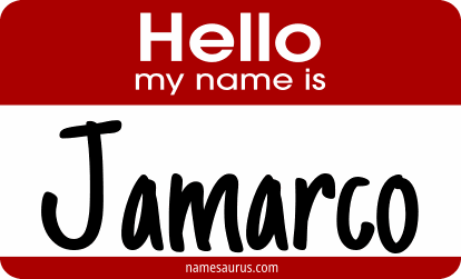 Hello my name is Jamarco png download