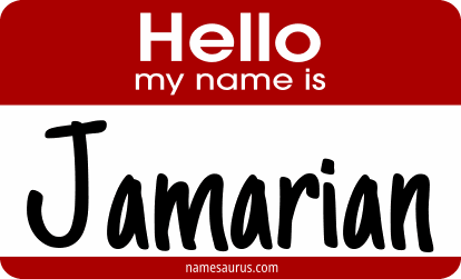 Hello my name is Jamarian png download