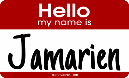 Hello my name is Jamarien png download