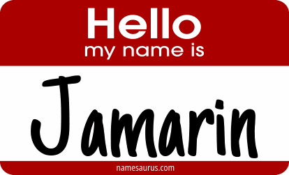 Hello my name is Jamarin png download