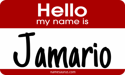 Hello my name is Jamario png download