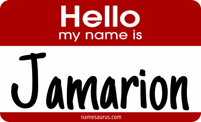 Hello my name is Jamarion png download