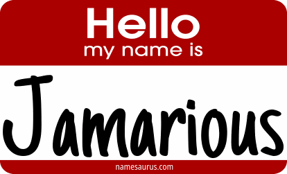 Hello my name is Jamarious png download