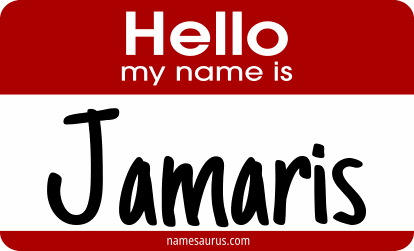 Hello my name is Jamaris png download