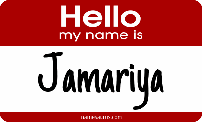 Hello my name is Jamariya png download