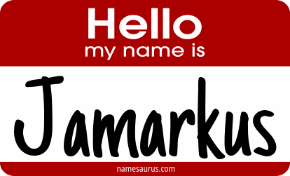 Hello my name is Jamarkus png download